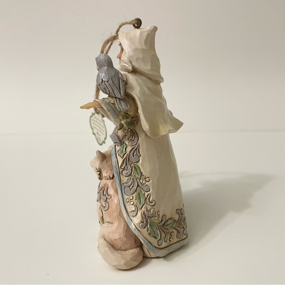 Jim Shore White Woodland 2016 Christmas Ornament Santa w/ Animals - Picture 13 of 16